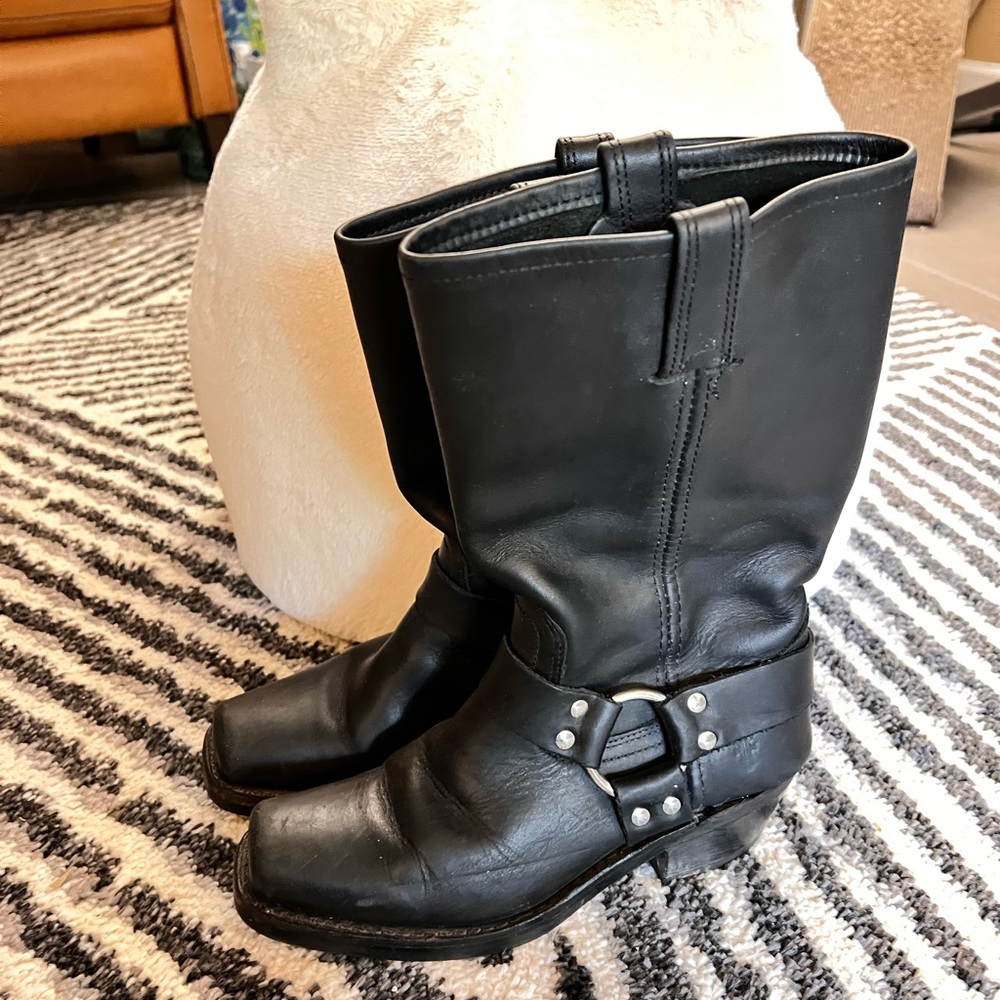 Frye harness boot